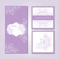 Wedding card collection, Patterned zentangle