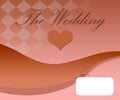 Wedding card design template artwork