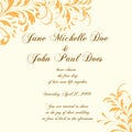 Wedding card or invitation with abstract floral ba