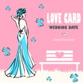 Wedding card, love nature