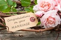 Wedding card Royalty Free Stock Photo