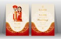 Indian wedding Invitation card templates .