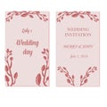 Wedding cards, floral wedding design elements from flowers, leaves and branches. Royalty Free Stock Photo