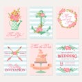 Wedding cards and invitations. Royalty Free Stock Photo