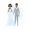 Wedding - cartoon people characters isolated illustration