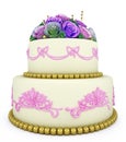 Wedding celebration cake Royalty Free Stock Photo
