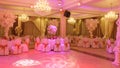 Wedding celebration hall decor inside