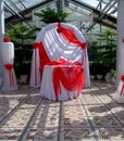 Wedding celebration hall in the garden Royalty Free Stock Photo