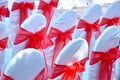 Wedding decorations on the beach. The official registration of marriage on the beach. Honeymoon in the tropics. Wedding flowers.