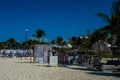 Wedding ceremony at the beach at Finest Playa Mujeres Resort in Cancun, Mexico Royalty Free Stock Photo