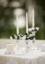 Wedding ceremony candles Royalty Free Stock Photo