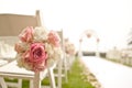 Wedding ceremony in garden Royalty Free Stock Photo