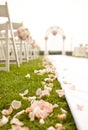 Wedding ceremony in garden Royalty Free Stock Photo