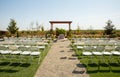 Wedding Ceremony by a Vineyard Royalty Free Stock Photo