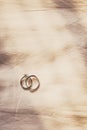 Wedding Ceremony, Wedding Rings with Diamonds Royalty Free Stock Photo