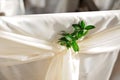 Wedding chair decoration element Royalty Free Stock Photo