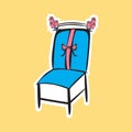 wedding chair. Vector illustration decorative design Royalty Free Stock Photo