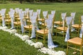 Wedding chairs Royalty Free Stock Photo