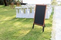 Wedding chalkboard Royalty Free Stock Photo