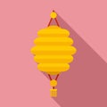 Wedding chinese lantern icon, flat style Royalty Free Stock Photo