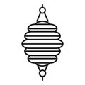 Wedding chinese lantern icon, outline style Royalty Free Stock Photo