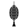 Wedding chinese lantern icon, simple style Royalty Free Stock Photo