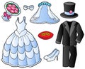 Wedding clothes collection Royalty Free Stock Photo