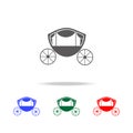 wedding coach icons. Elements of wedding in multi colored icons. Premium quality graphic design icon. Simple icon for websites, we Royalty Free Stock Photo