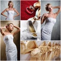 Wedding collage Royalty Free Stock Photo