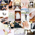 Wedding collage Royalty Free Stock Photo