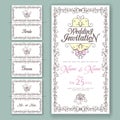 Wedding collection. Invitation and Name Cards