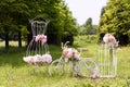 Wedding composition with love stand