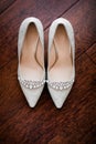 Wedding concept. luxury shoes