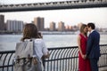 Wedding couple at Brooklyn Heights in New York City