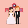 Wedding couple design