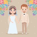 wedding couple married Royalty Free Stock Photo