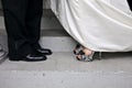 Wedding couple shoes