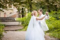 Wedding dance park Royalty Free Stock Photo