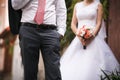 Wedding day. Bride and groom. Royalty Free Stock Photo