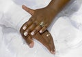 Wedding Day Hands Royalty Free Stock Photo