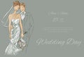 Wedding Day invitation with sweet couple