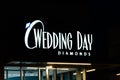 Wedding Day Jewelers Retail Store Exterior at Night