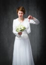 Wedding day thumbs down Royalty Free Stock Photo
