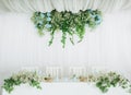 wedding decor flowers postcard empty space invitation Royalty Free Stock Photo