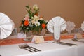 Wedding decor table setting and flowers