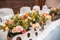 Wedding decor where is written love Royalty Free Stock Photo