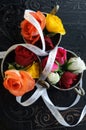 Wedding Decoration with Colourful Roses