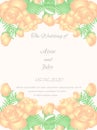 Wedding design of beige roses Royalty Free Stock Photo