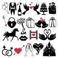 Wedding Design Vector icons for Web and Mobile Royalty Free Stock Photo