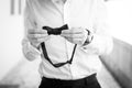 Wedding details. Man accessories.groom getting ready Royalty Free Stock Photo